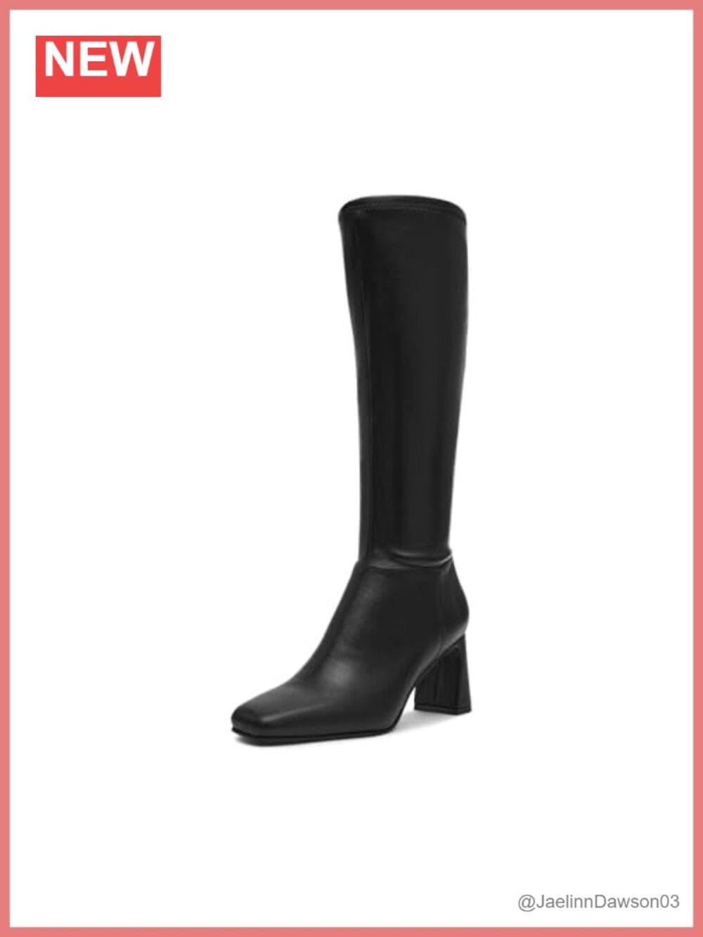 Steve Madden Hunny Knee-High Boots 4 Inch Block Heel Snip Toe Equestrian Boot